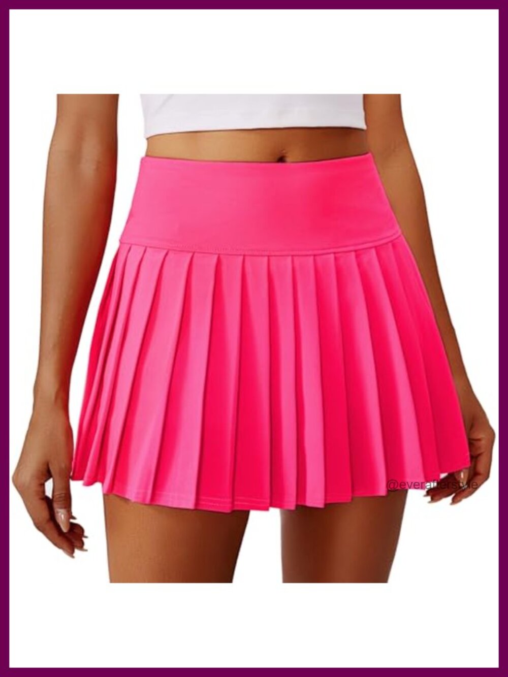 Pleated Tennis Skirt Mini Athletic Golf Skort with Pocket